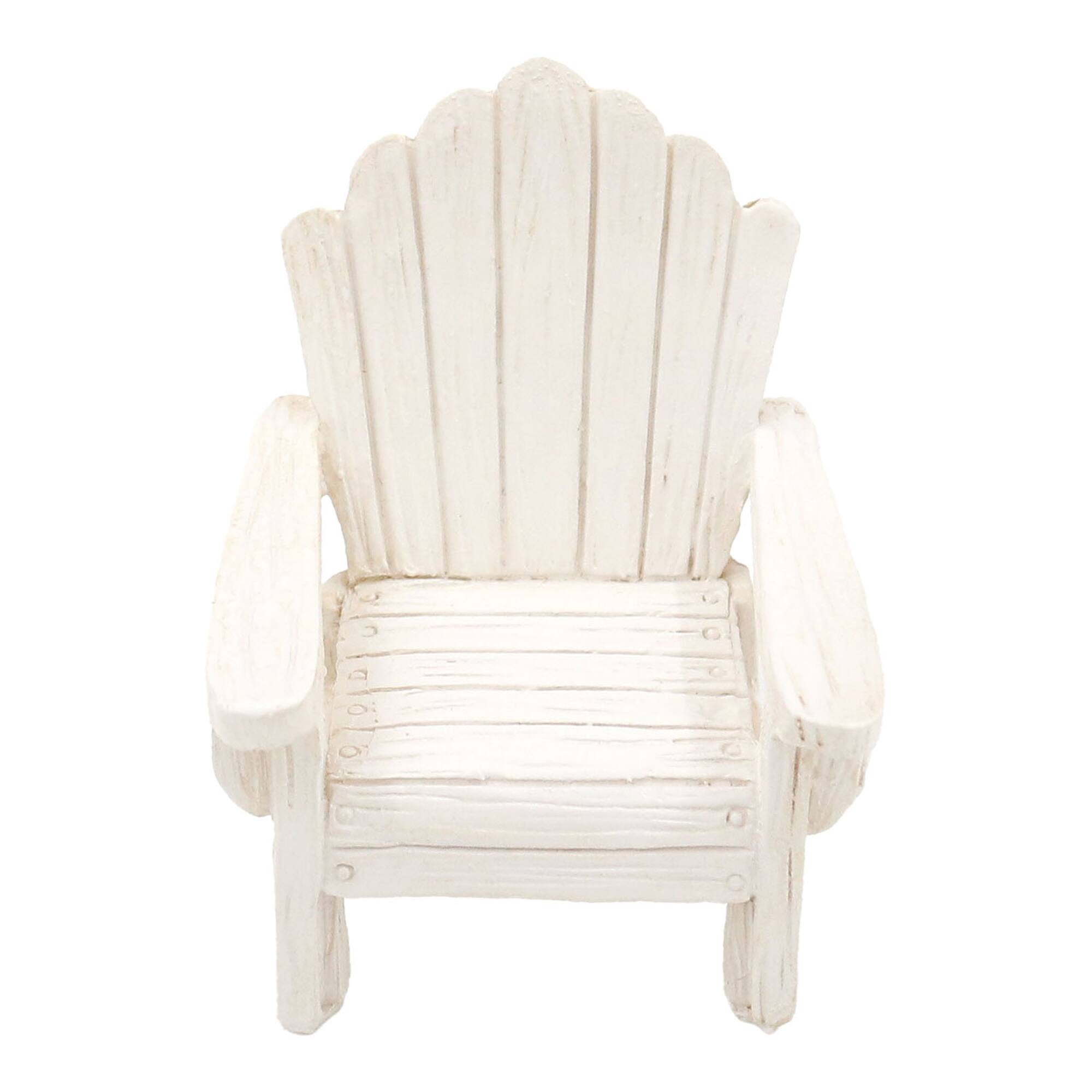 Mini White Adirondack Chair Decoration by Ashland®
